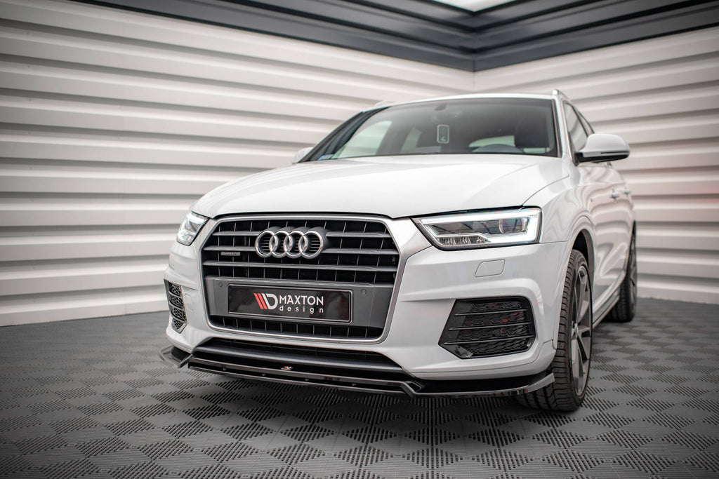 MAXTON DESIGN FRONT SPLITTER V.2 AUDI Q3 S-LINE 8U FACELIFT