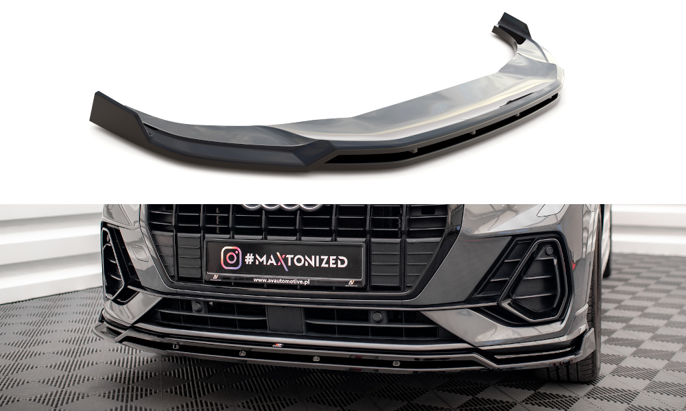 MAXTON DESIGN FRONT SPLITTER V.2 AUDI Q3 S-LINE F3