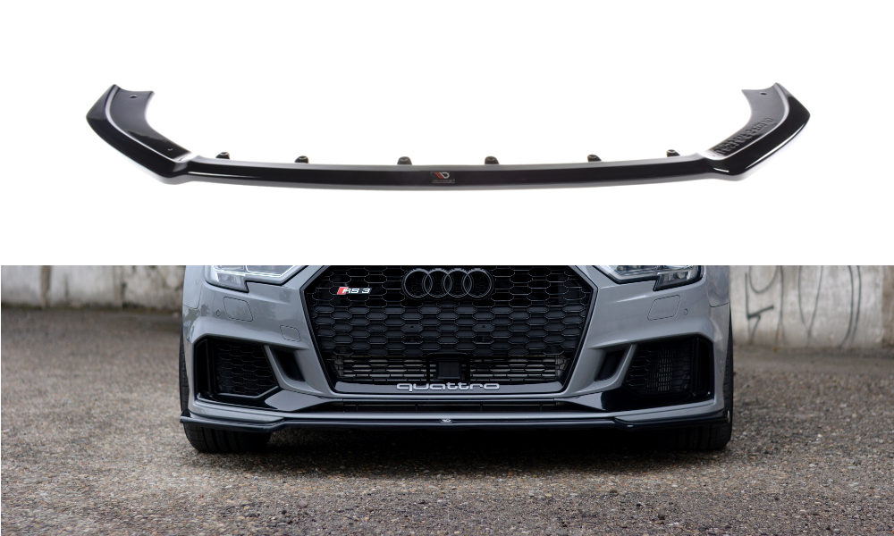 MAXTON DESIGN FRONT SPLITTER V.2 AUDI RS3 8V FL SEDAN