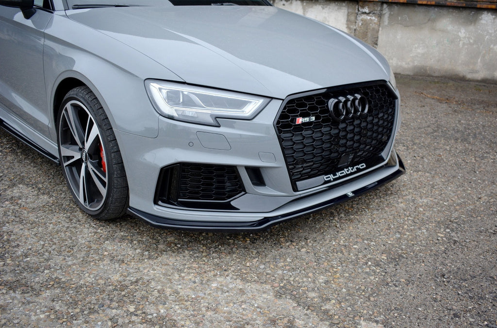 MAXTON DESIGN FRONT SPLITTER V.2 AUDI RS3 8V FL SEDAN