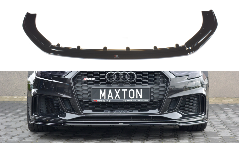 MAXTON DESIGN FRONT SPLITTER V.2 AUDI RS3 8V FL SPORTBACK