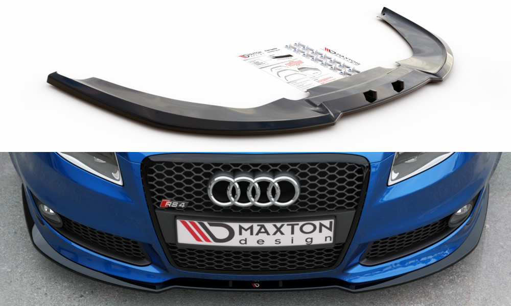 MAXTON DESIGN FRONT SPLITTER V.2 AUDI RS4 B7