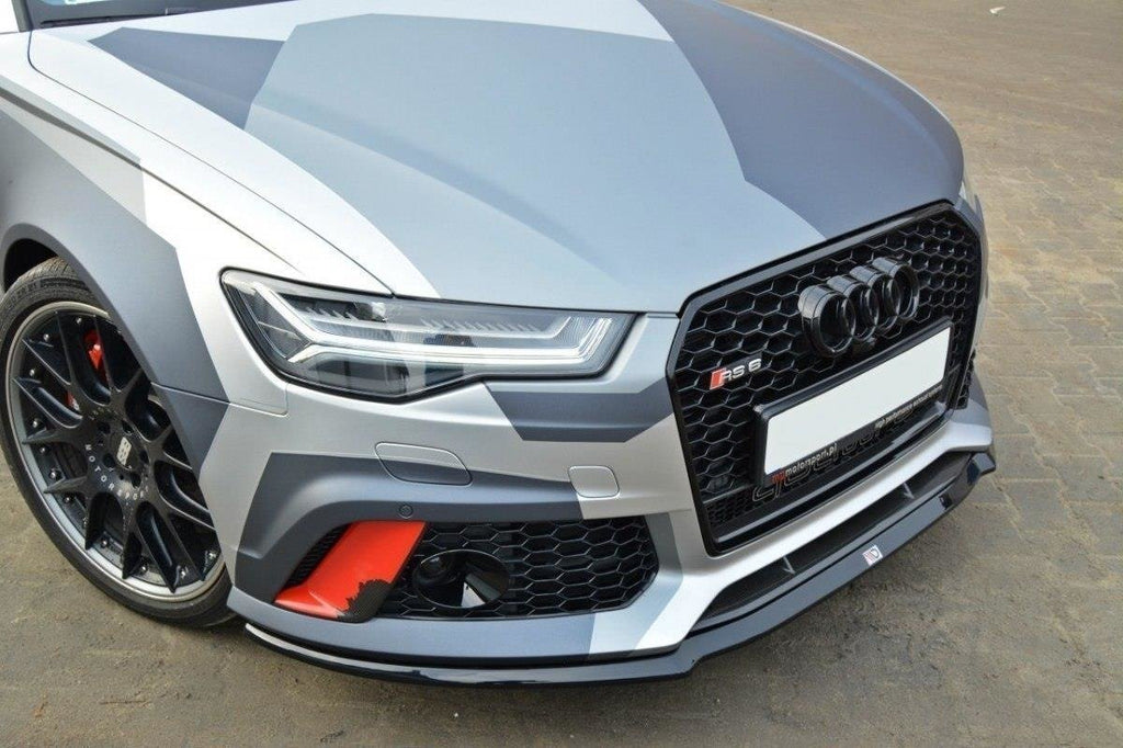 MAXTON DESIGN FRONT SPLITTER V.2 AUDI RS6 C7 / C7 FL