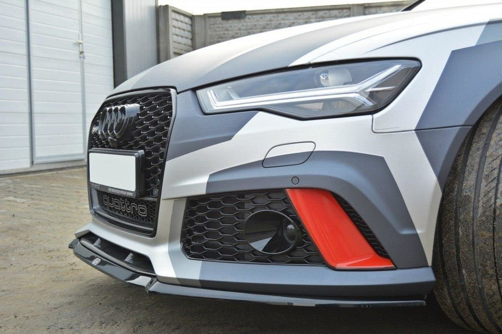 MAXTON DESIGN FRONT SPLITTER V.2 AUDI RS6 C7 / C7 FL