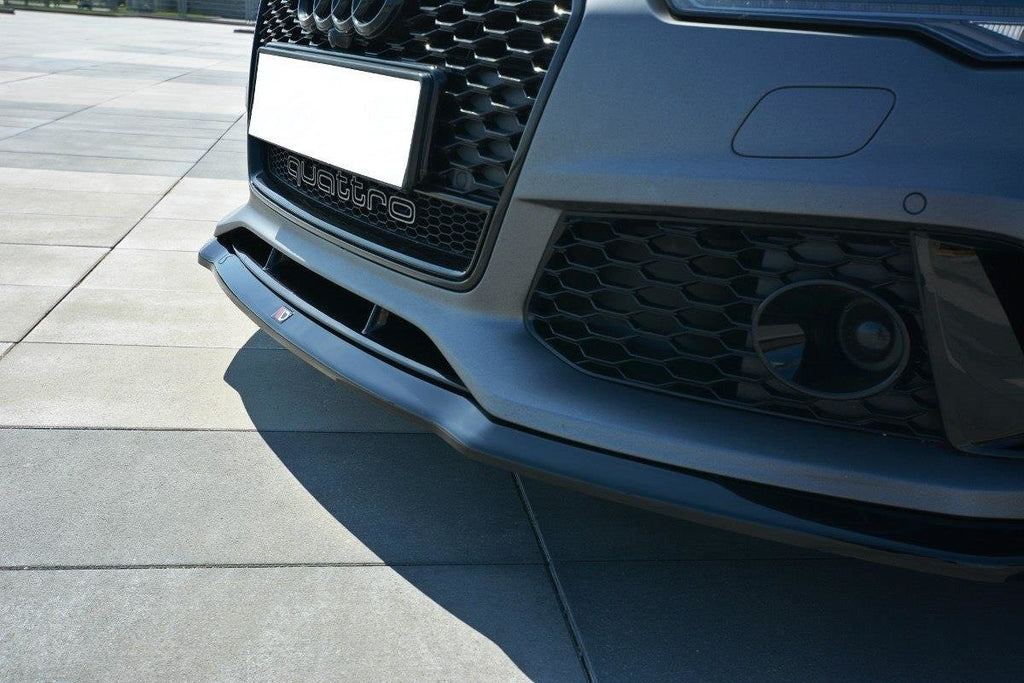 MAXTON DESIGN FRONT SPLITTER V.2 AUDI RS7 C7 FL