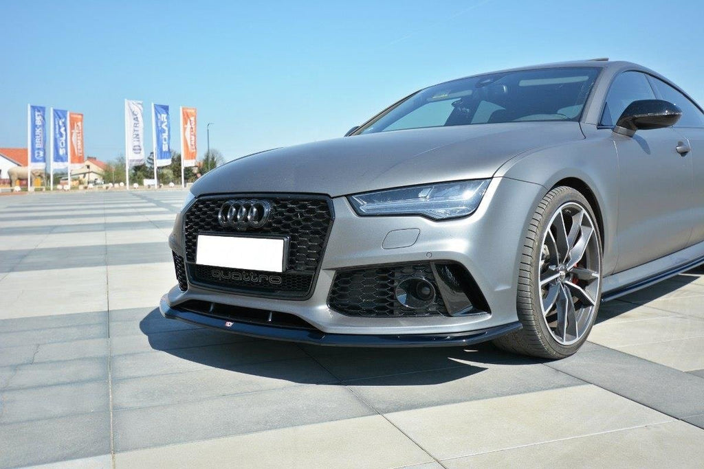 MAXTON DESIGN FRONT SPLITTER V.2 AUDI RS7 C7 FL