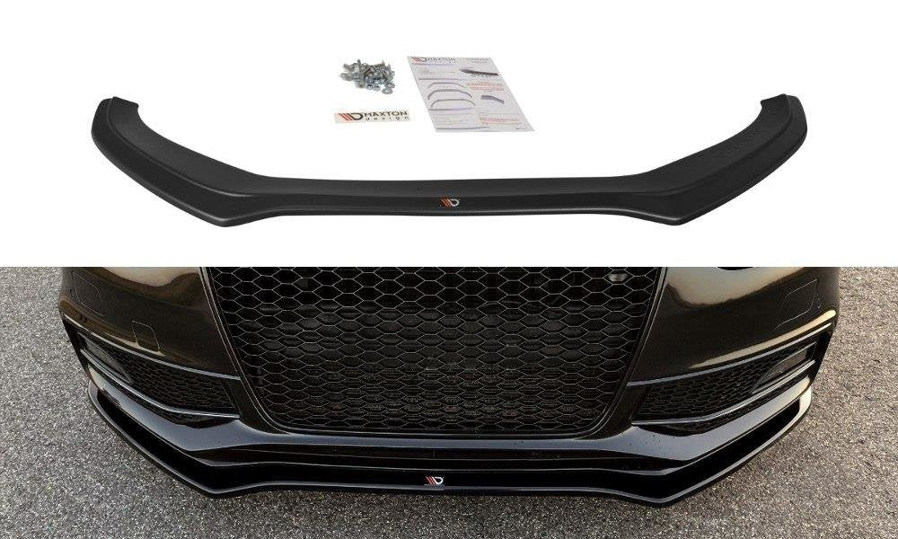 MAXTON DESIGN FRONT SPLITTER V.2 AUDI S4 / A4 S-LINE B8 FL