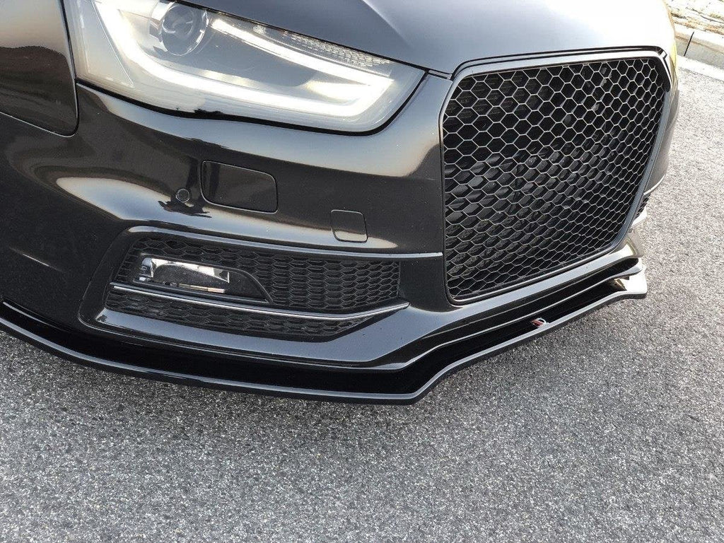 MAXTON DESIGN FRONT SPLITTER V.2 AUDI S4 / A4 S-LINE B8 FL