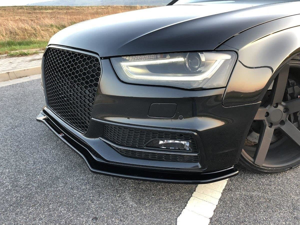 MAXTON DESIGN FRONT SPLITTER V.2 AUDI S4 / A4 S-LINE B8 FL