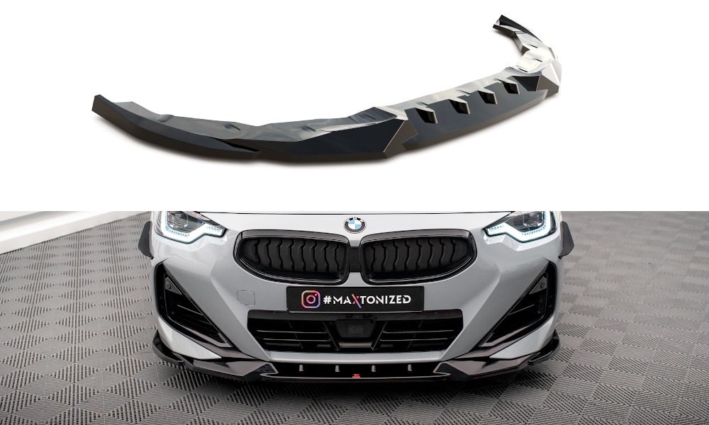 MAXTON DESIGN FRONT SPLITTER V.2 BMW 2 COUPE M-PACK / M240I G42