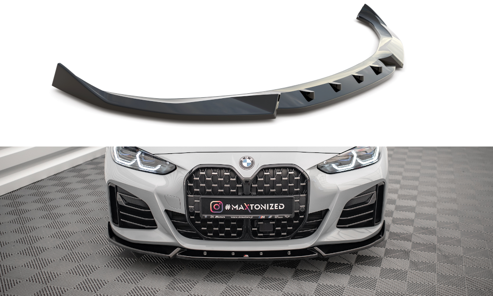 MAXTON DESIGN FRONT SPLITTER V.2 BMW 4 / I4 GRAN COUPE M-PACK G26