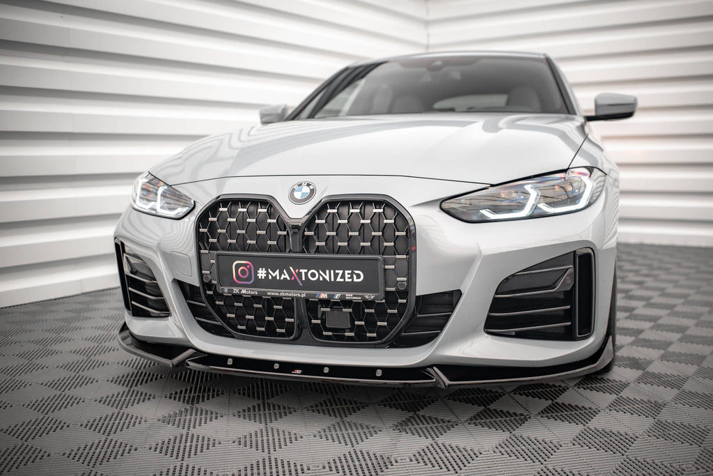 MAXTON DESIGN FRONT SPLITTER V.2 BMW 4 / I4 GRAN COUPE M-PACK G26