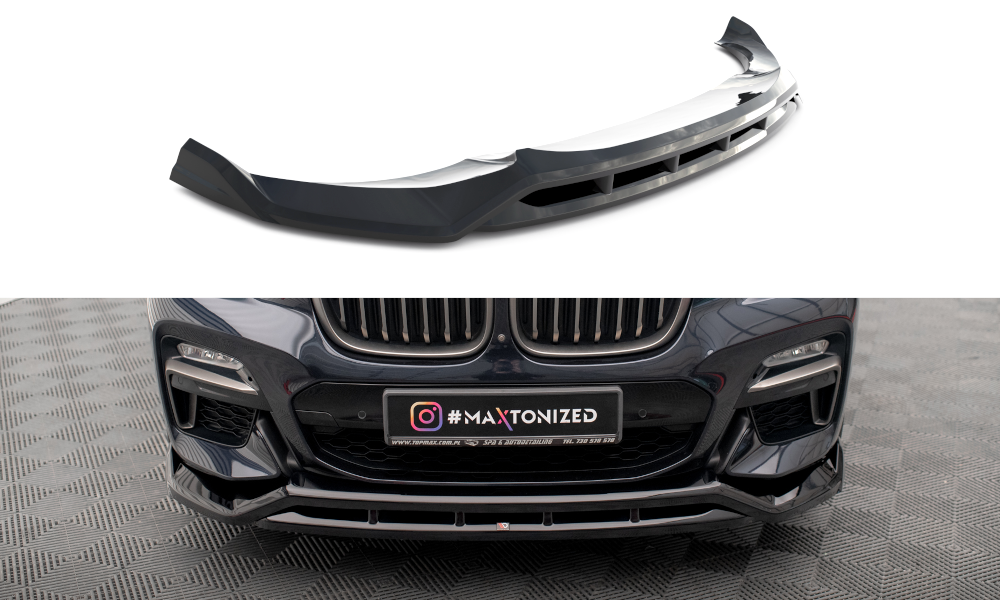 MAXTON DESIGN FRONT SPLITTER V.2 BMW X4 M-PACK G02