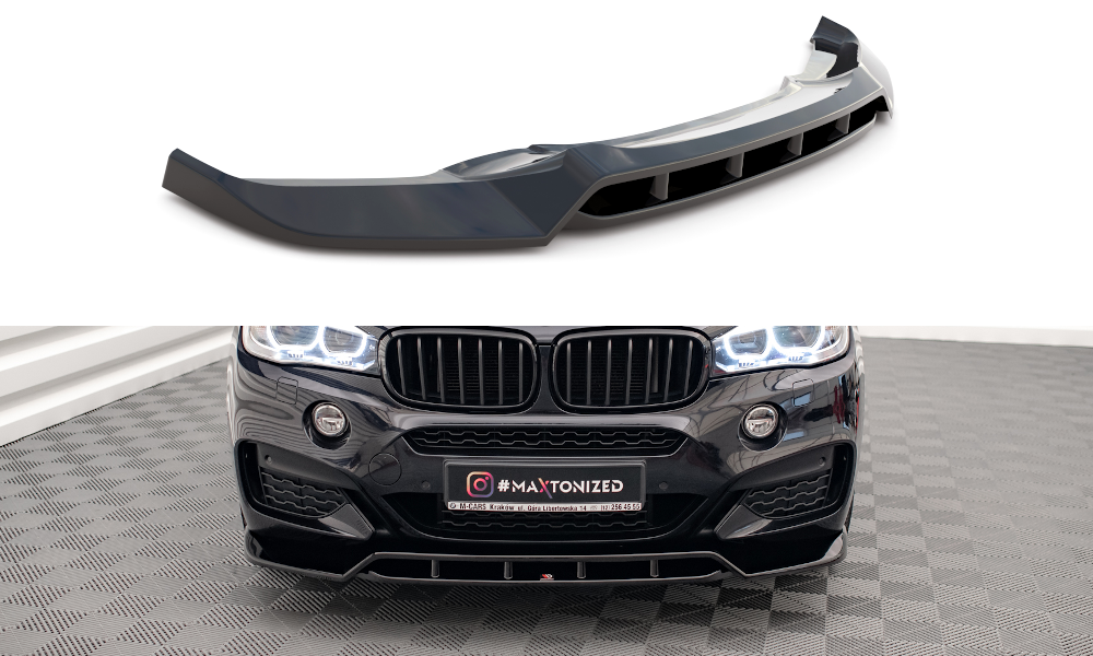 MAXTON DESIGN FRONT SPLITTER V.2 BMW X6 M-PACK F16