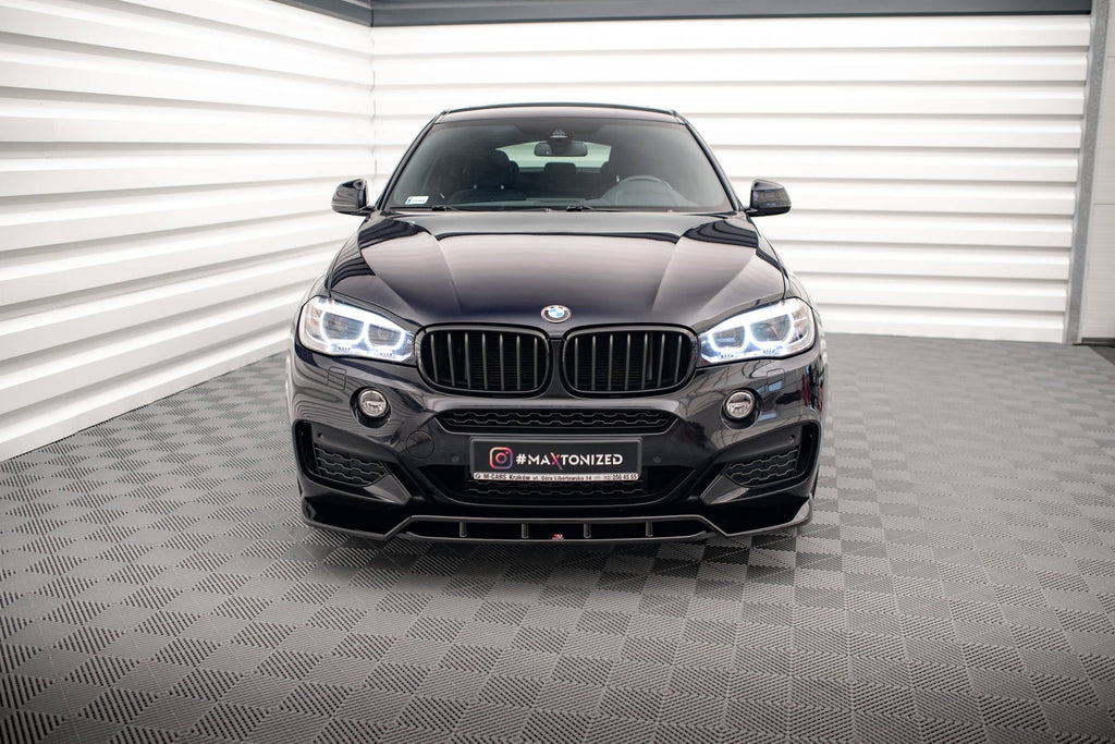 MAXTON DESIGN FRONT SPLITTER V.2 BMW X6 M-PACK F16