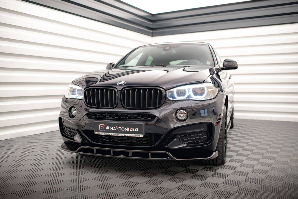 MAXTON DESIGN FRONT SPLITTER V.2 BMW X6 M-PACK F16