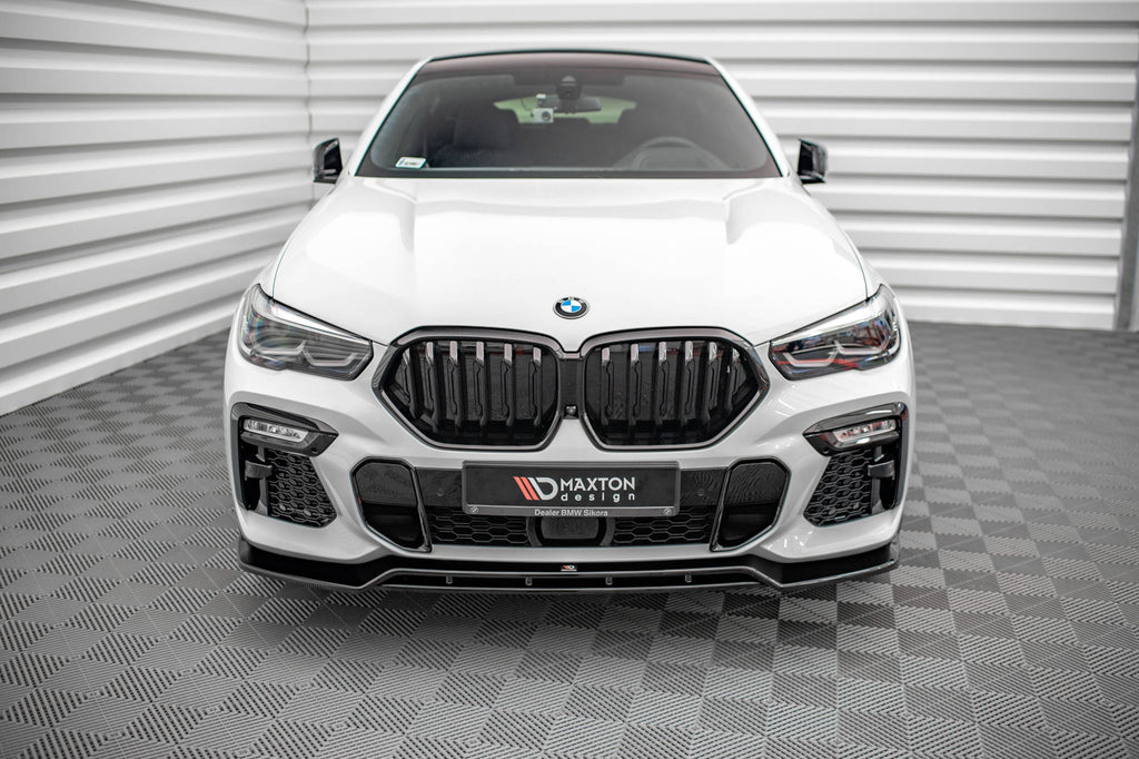 MAXTON DESIGN FRONT SPLITTER V.2 BMW X6 M-PACK G06