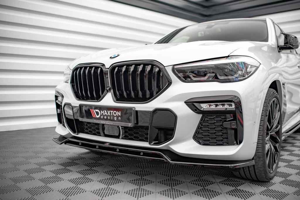 MAXTON DESIGN FRONT SPLITTER V.2 BMW X6 M-PACK G06