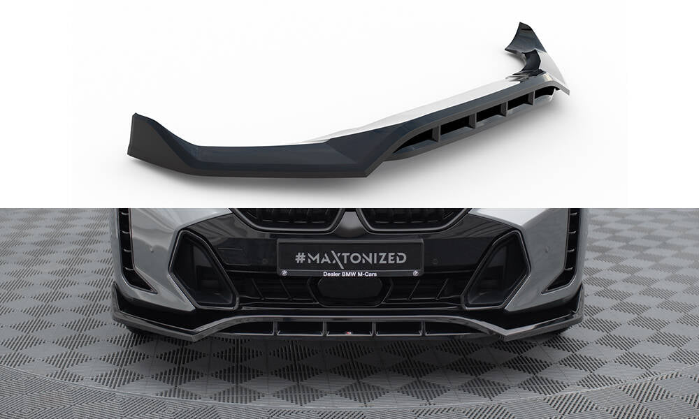 MAXTON DESIGN FRONT SPLITTER V.2 BMW X6 M-PACK G06 FACELIFT