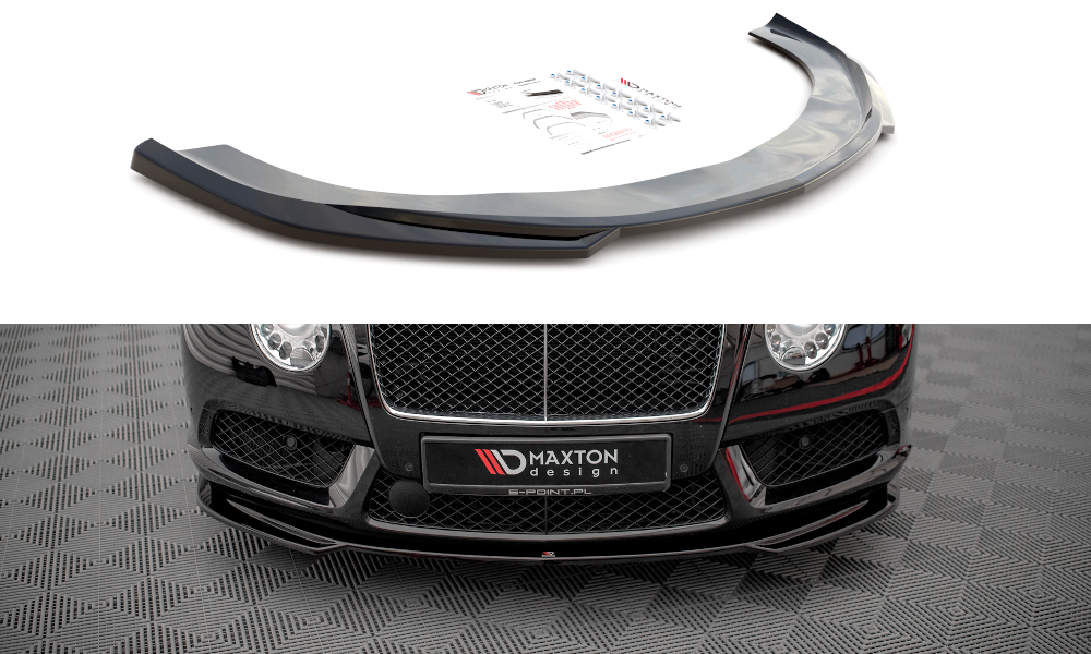 MAXTON DESIGN FRONT SPLITTER V.2 BENTLEY CONTINENTAL GT V8 S MK2