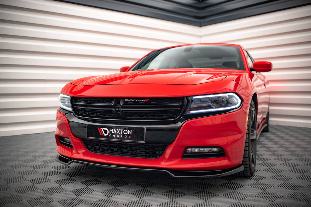 MAXTON DESIGN FRONT SPLITTER V.2 DODGE CHARGER RT MK7 FACELIFT