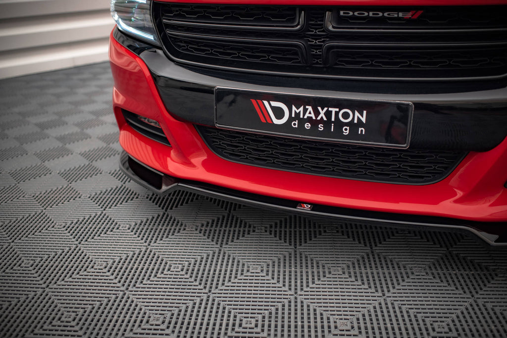 MAXTON DESIGN FRONT SPLITTER V.2 DODGE CHARGER RT MK7 FACELIFT