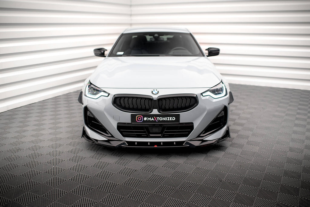 MAXTON DESIGN FRONT SPLITTER V.2 + FLAPS BMW 2 COUPE M-PACK / M240I G42