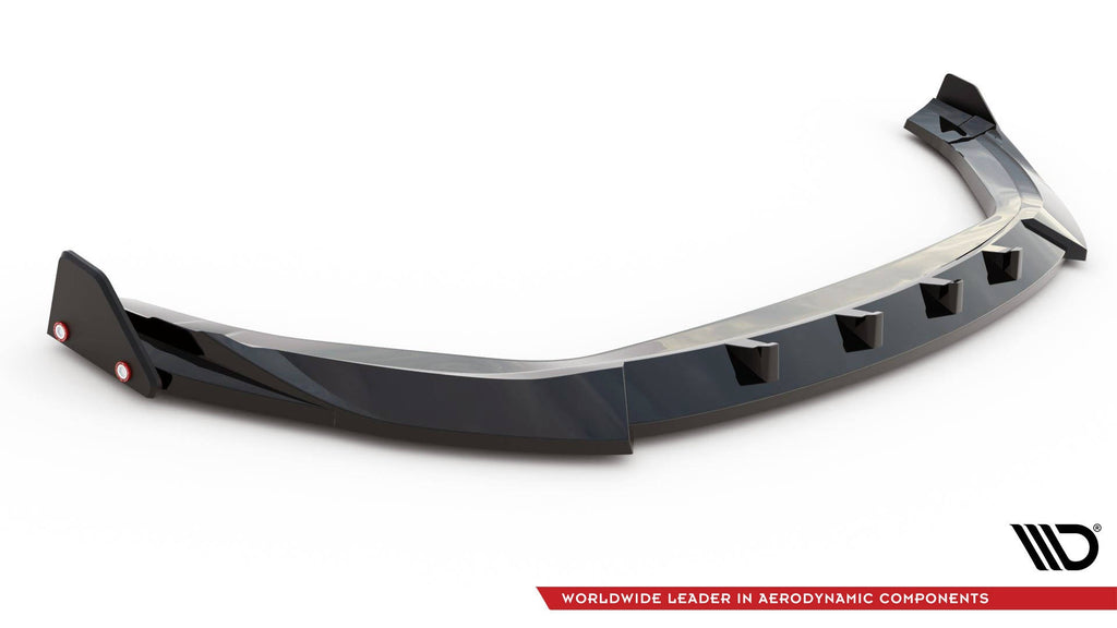 MAXTON DESIGN FRONT SPLITTER V.2 + FLAPS HYUNDAI KONA N MK1