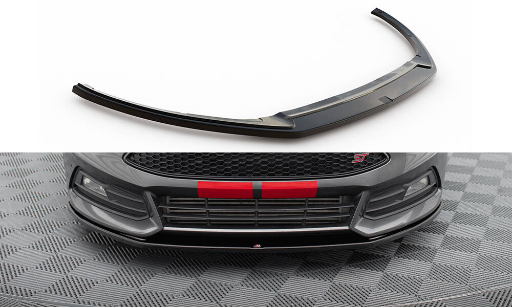 MAXTON DESIGN FRONT SPLITTER V.2 FORD FOCUS ST MK3 FL