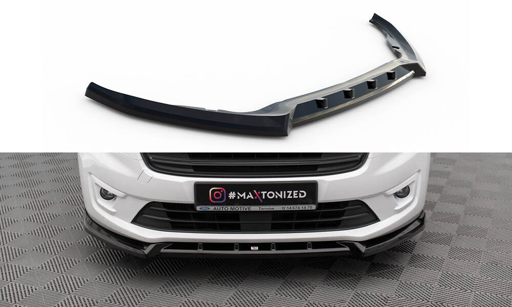 MAXTON DESIGN FRONT SPLITTER V.2 FORD TRANSIT CONNECT MK2 FACELIFT