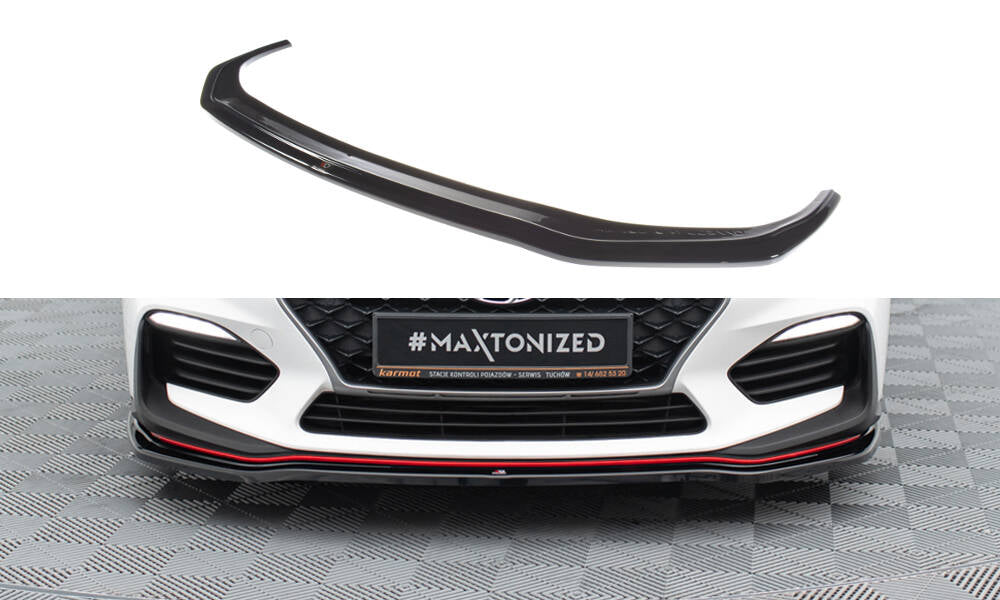 MAXTON DESIGN FRONT SPLITTER V.2 HYUNDAI I30 N (ELANTRA GT) MK3 HATCHBACK / FASTBACK
