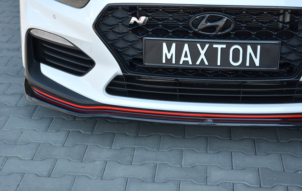 MAXTON DESIGN FRONT SPLITTER V.2 HYUNDAI I30 N (ELANTRA GT) MK3 HATCHBACK / FASTBACK