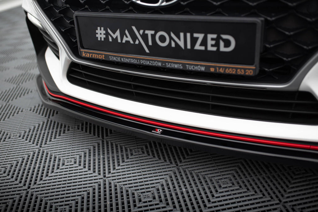 MAXTON DESIGN FRONT SPLITTER V.2 HYUNDAI I30 N (ELANTRA GT) MK3 HATCHBACK / FASTBACK