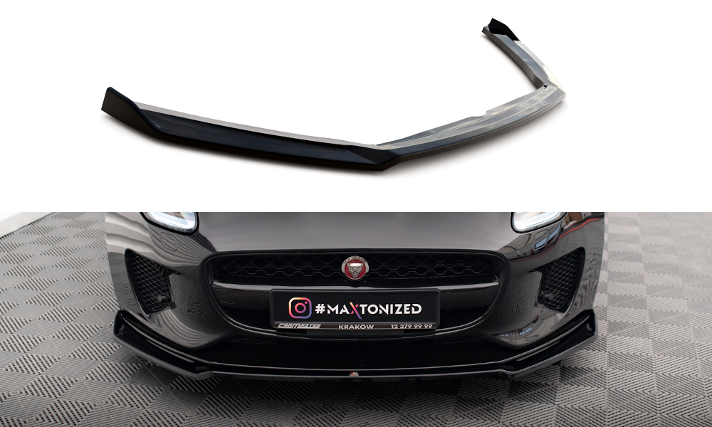MAXTON DESIGN FRONT SPLITTER V.2 JAGUAR F-TYPE MK1 FACELIFT