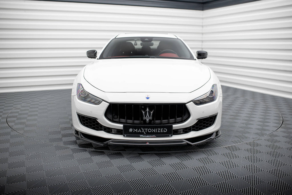 MAXTON DESIGN Front Splitter V.2 Maserati Ghibli Mk3 Facelift