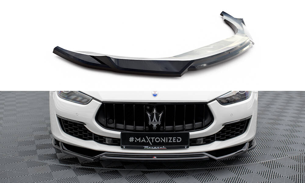 MAXTON DESIGN Front Splitter V.2 Maserati Ghibli Mk3 Facelift
