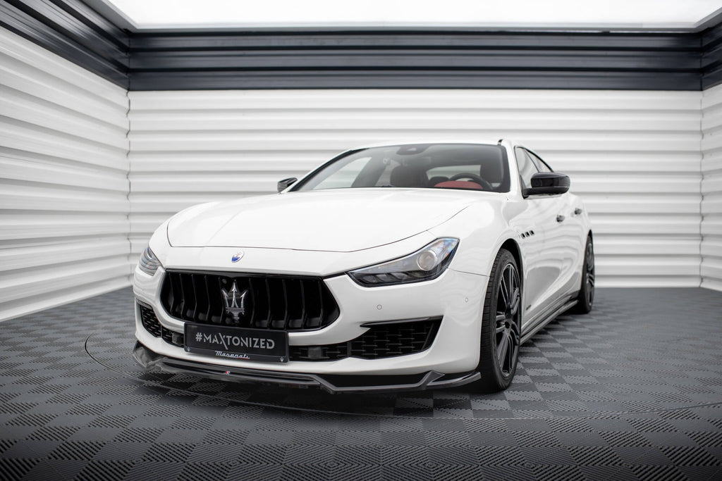 MAXTON DESIGN Front Splitter V.2 Maserati Ghibli Mk3 Facelift