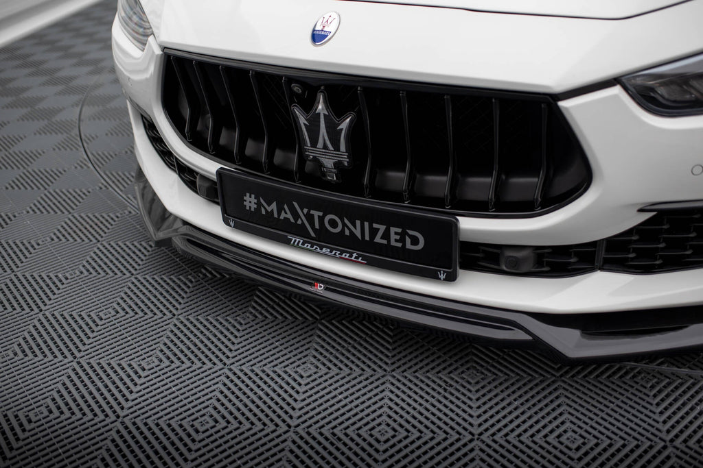 MAXTON DESIGN Front Splitter V.2 Maserati Ghibli Mk3 Facelift