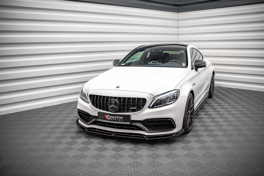 MAXTON DESIGN FRONT SPLITTER V.2 MERCEDES-AMG C63 COUPE C205 FACELIFT