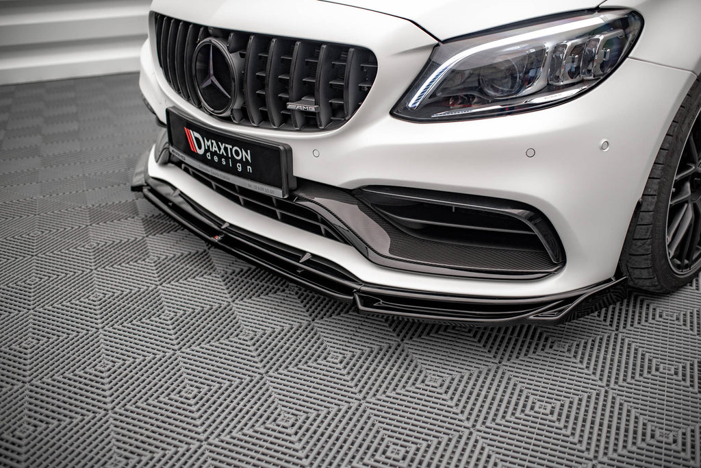 MAXTON DESIGN Front Splitter V.2 Mercedes-AMG C63 Coupe AMG Aero Pack C205 Facelift