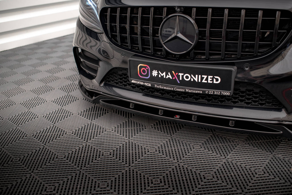 MAXTON DESIGN FRONT SPLITTER V.2 MERCEDES-BENZ C AMG LINE / COUPE W205 / C205 FACELIFT