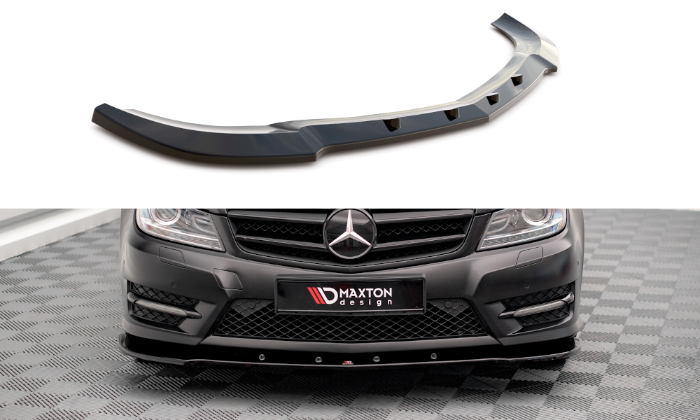 MAXTON DESIGN FRONT SPLITTER V.2 MERCEDES-BENZ C COUPE AMG-LINE C204