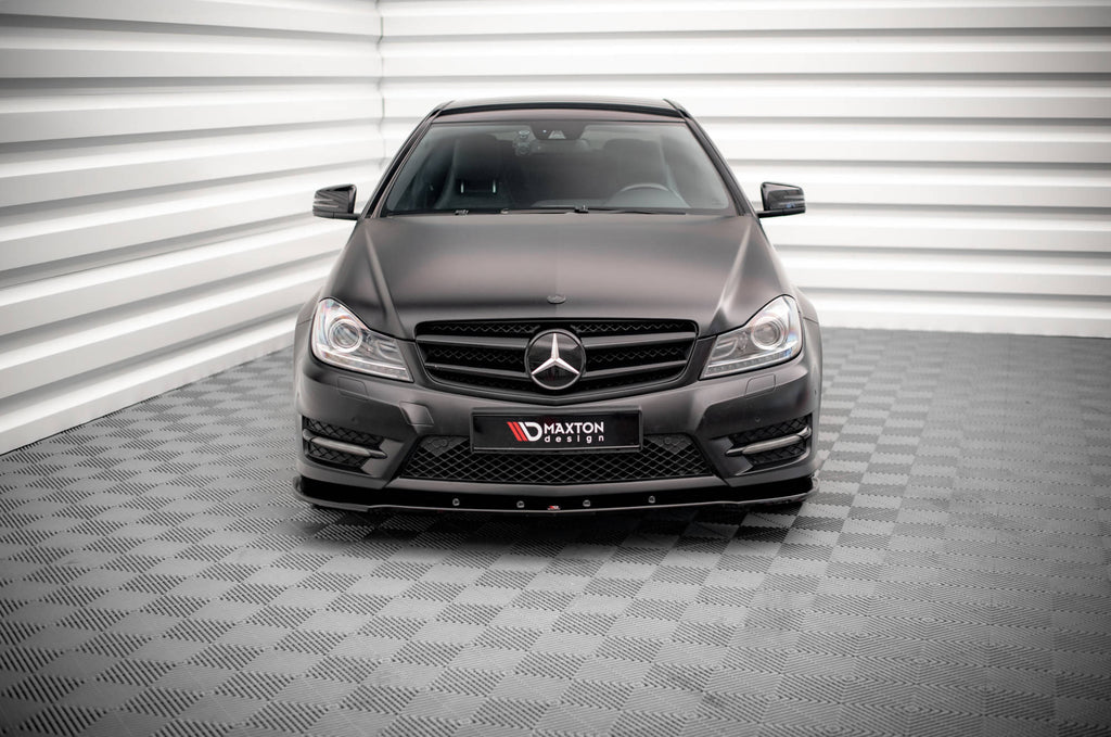 MAXTON DESIGN FRONT SPLITTER V.2 MERCEDES-BENZ C COUPE AMG-LINE C204