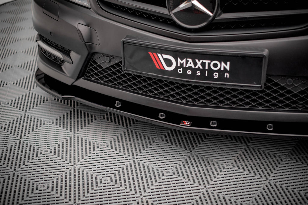 MAXTON DESIGN FRONT SPLITTER V.2 MERCEDES-BENZ C COUPE AMG-LINE C204