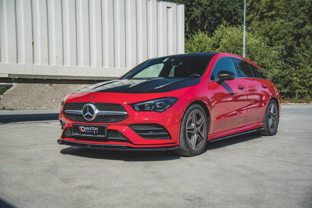 MAXTON DESIGN FRONT SPLITTER V.2 MERCEDES-BENZ CLA A35 AMG / AMG-LINE C118