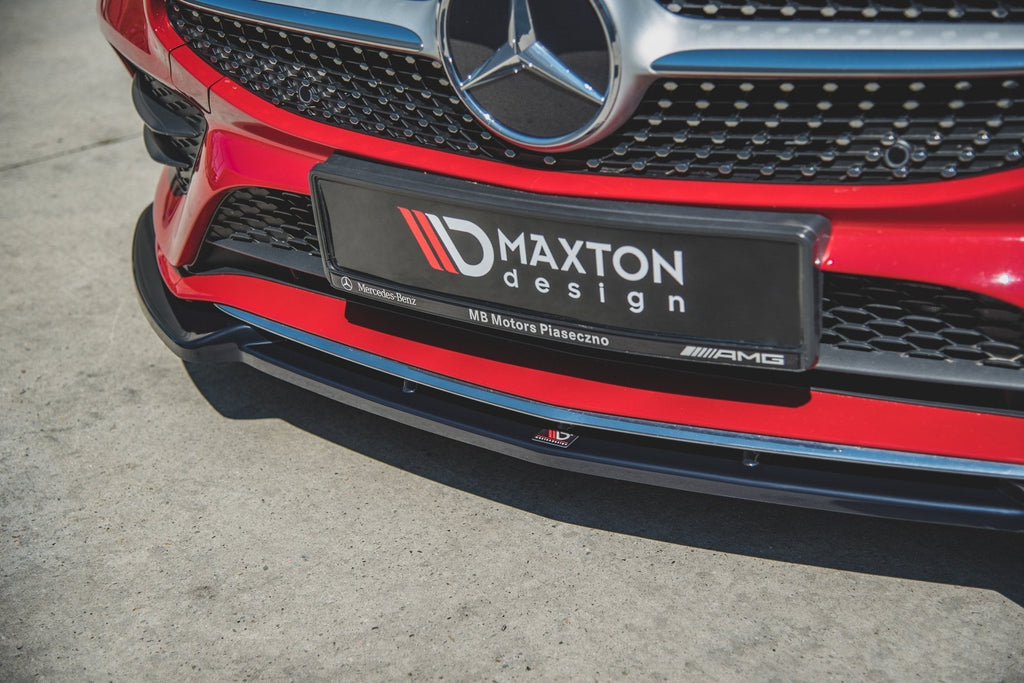 MAXTON DESIGN FRONT SPLITTER V.2 MERCEDES-BENZ CLA A35 AMG / AMG-LINE C118