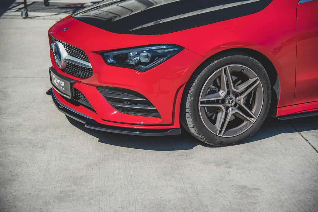 MAXTON DESIGN FRONT SPLITTER V.2 MERCEDES-BENZ CLA A35 AMG / AMG-LINE C118