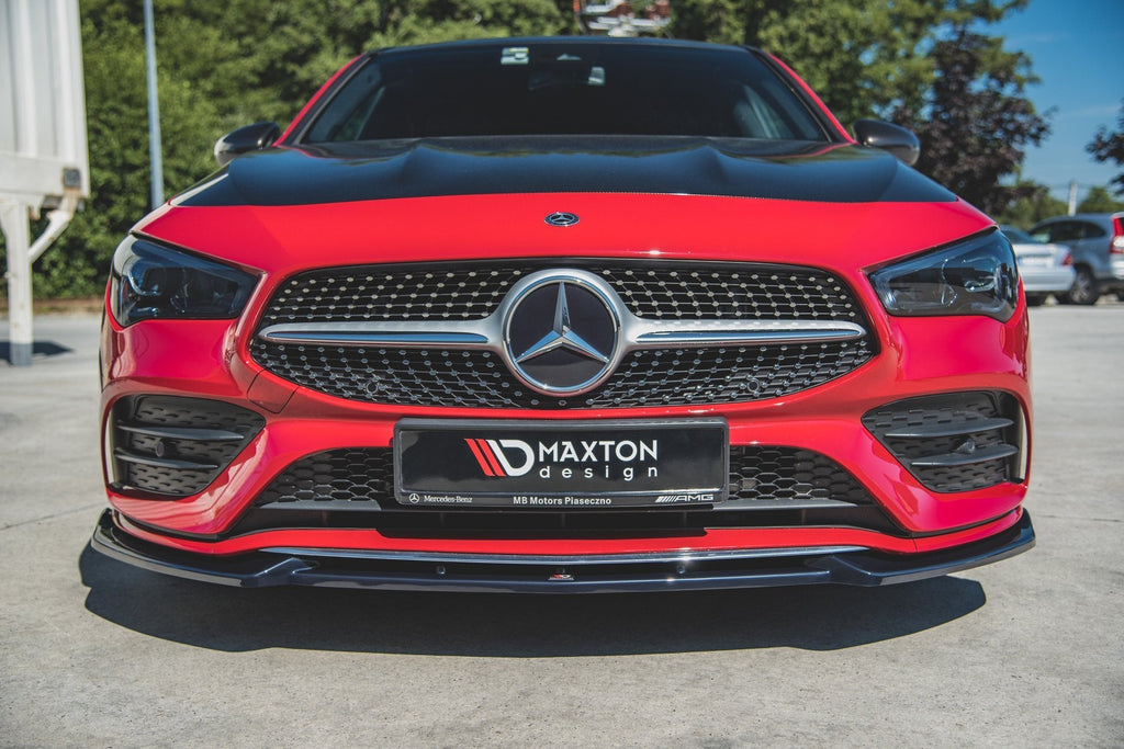 MAXTON DESIGN FRONT SPLITTER V.2 MERCEDES-BENZ CLA A35 AMG / AMG-LINE C118