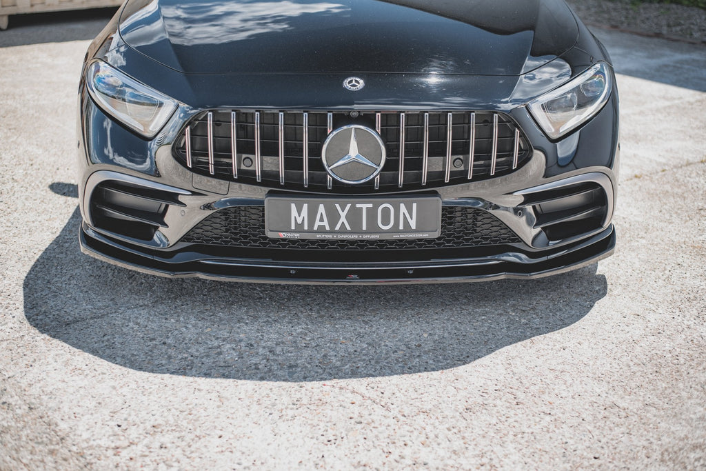 MAXTON DESIGN FRONT SPLITTER V.2 MERCEDES-BENZ CLS AMG-LINE / 53AMG C257