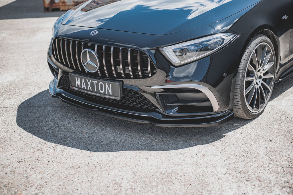 MAXTON DESIGN FRONT SPLITTER V.2 MERCEDES-BENZ CLS AMG-LINE / 53AMG C257